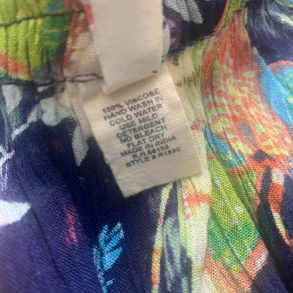 Raga Nocturnal Affair Floral Butterfly Bird Printed‎ Mini Skirt Size US Large - Picture 9 of 11